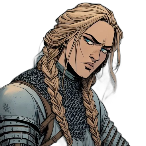 dragon, hair, fantasy art, comic book art transparent PNG cut-out