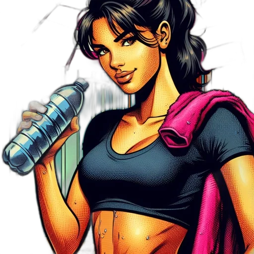 comic book art, cartoon, concept art, pixel art transparent PNG cut-out