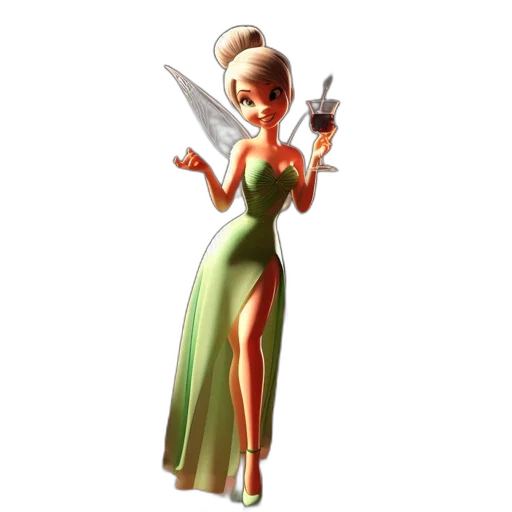 dress, staff, concept art, 3d render transparent PNG cut-out