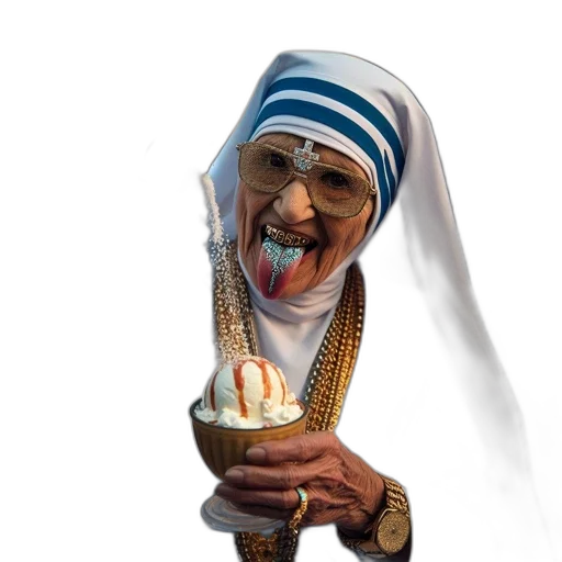 staff, jewelry, face, hat transparent PNG cut-out