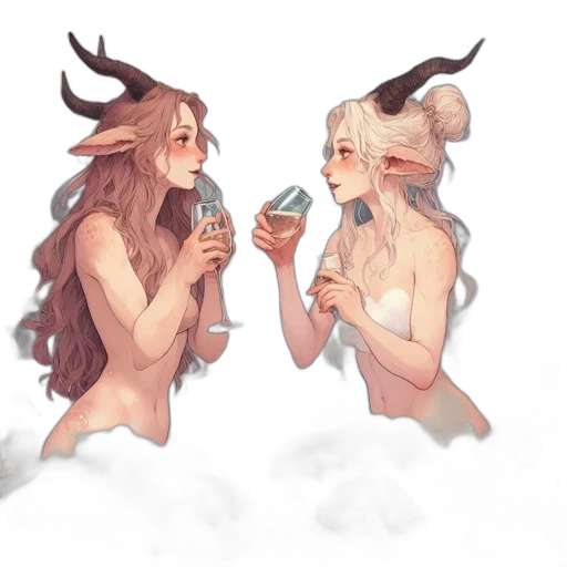 concept art, fantasy art, watercolor, anime transparent PNG cut-out