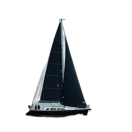 animal, 3d render, photorealistic, sailboat transparent PNG cut-out