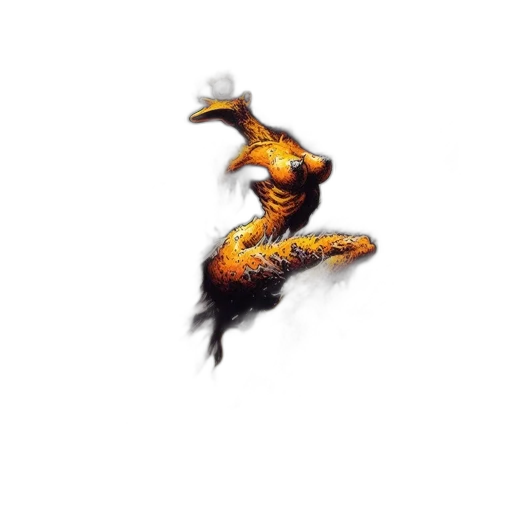 dragon, hair, creature, staff transparent PNG cut-out