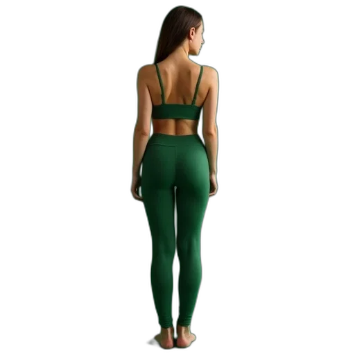 green, earth tones, woman, riding transparent PNG cut-out