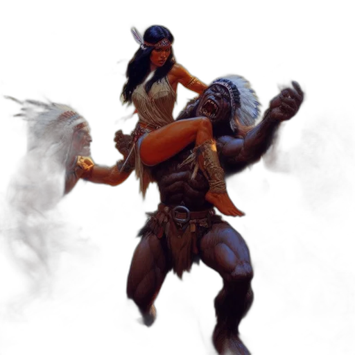 staff, weapon, dragon, creature transparent PNG cut-out