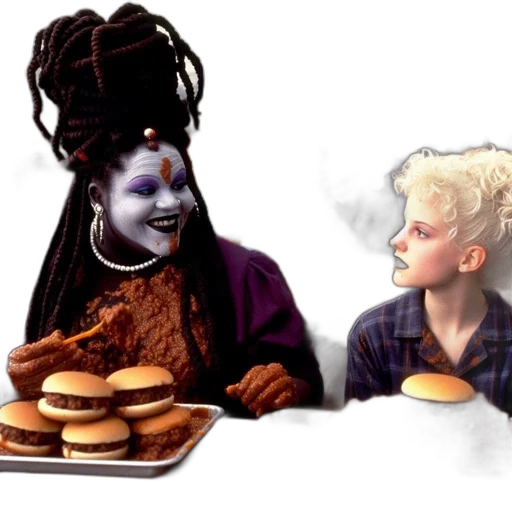 food, concept art, vaporwave, fire transparent PNG cut-out