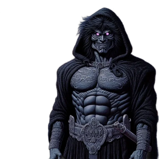 mask, creature, comic book art, concept art transparent PNG cut-out
