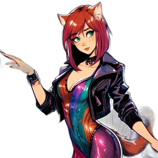jacket, staff, dress, anime transparent PNG cut-out