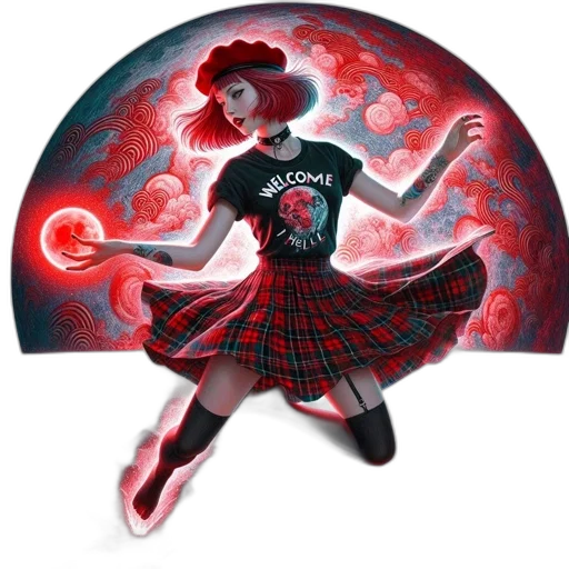 dress, concept art, comic book art, fantasy art transparent PNG cut-out