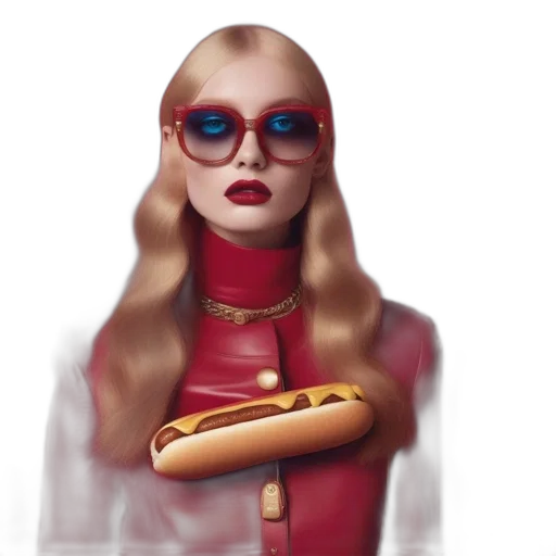 food, face, concept art, 3d render transparent PNG cut-out