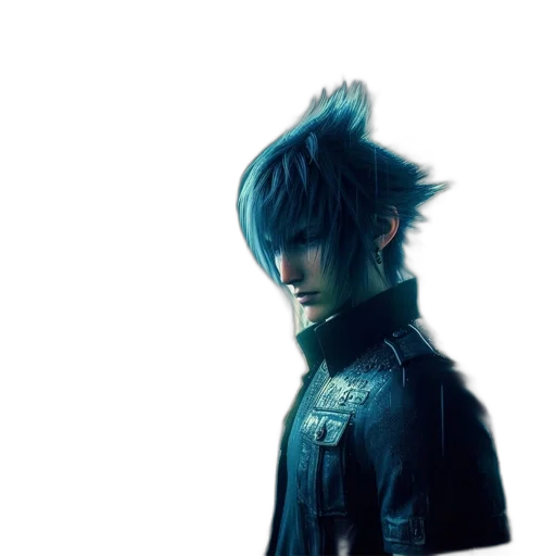 jacket, dragon, hair, face transparent PNG cut-out