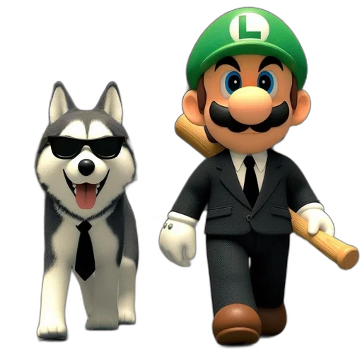 animal, 3d render, concept art, pixel art transparent PNG cut-out