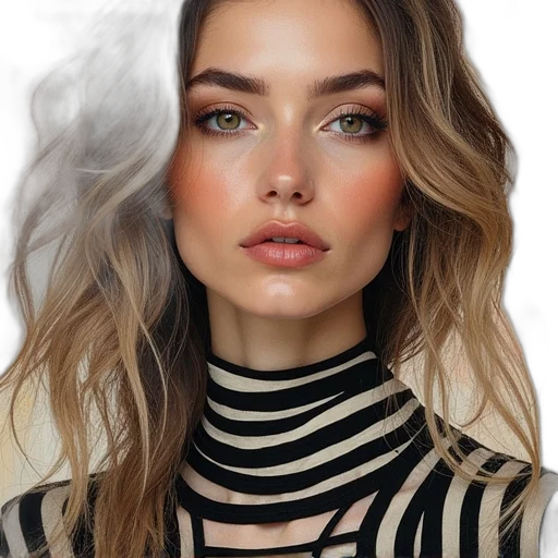 face, hair, jewelry, dress transparent PNG cut-out