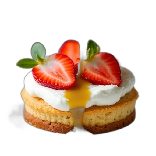 food, crown, photorealistic, 3d render transparent PNG cut-out