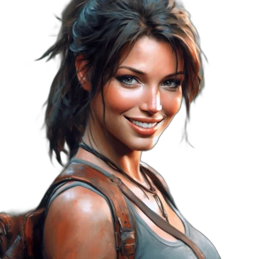 face, weapon, photorealistic, fantasy art transparent PNG cut-out