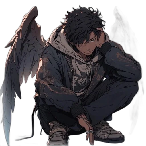 jacket, staff, dragon, weapon transparent PNG cut-out