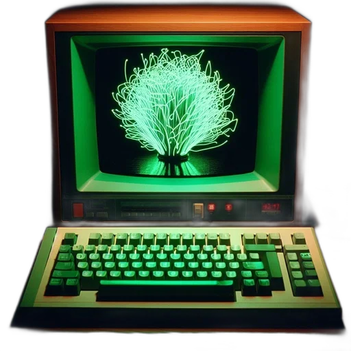 tree, furniture, robot, pixel art transparent PNG cut-out