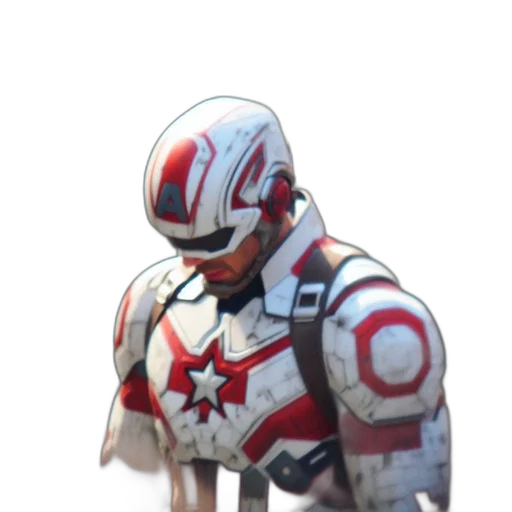 robot, weapon, mask, jacket transparent PNG cut-out