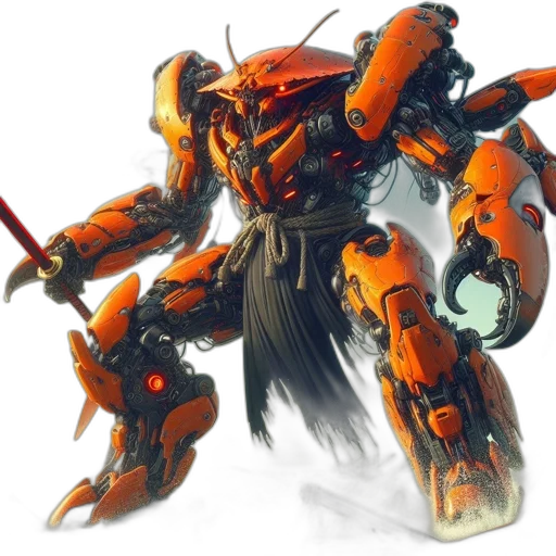 robot, weapon, concept art, fantasy art transparent PNG cut-out