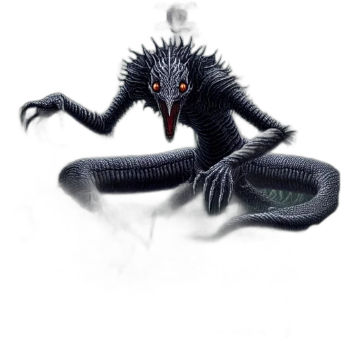 creature, dragon, animal, hair transparent PNG cut-out