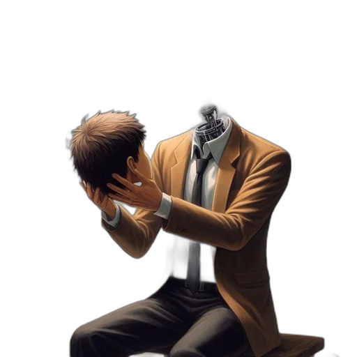 mask, jacket, robot, face transparent PNG cut-out