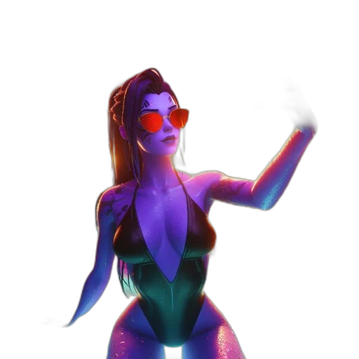 robot, dress, concept art, cyberpunk transparent PNG cut-out