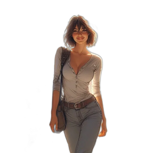 jacket, dress, staff, jewelry transparent PNG cut-out