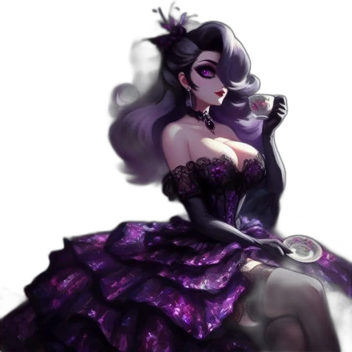 dress, crown, fantasy art, concept art transparent PNG cut-out