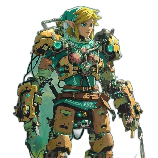 robot, weapon, concept art, cyberpunk transparent PNG cut-out