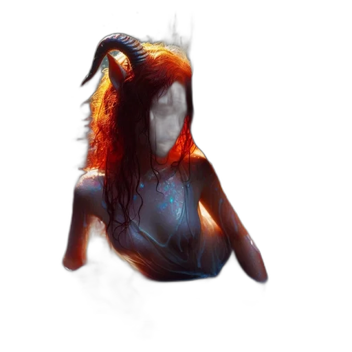 creature, mask, dragon, hair transparent PNG cut-out