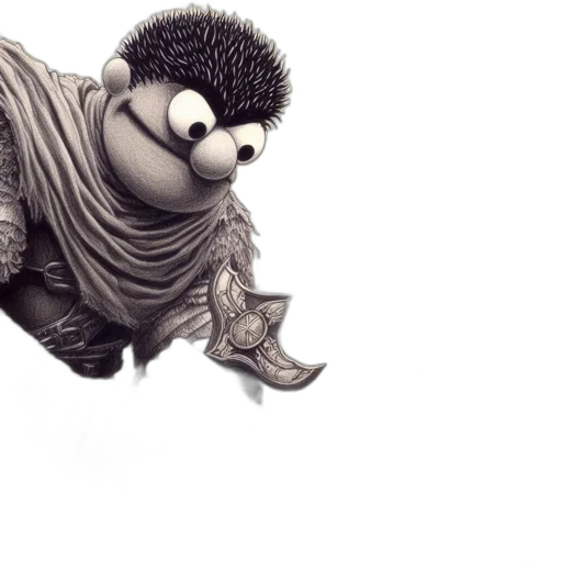 animal, creature, 3d render, concept art transparent PNG cut-out