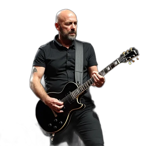 musician, beard, bald, head transparent PNG cut-out