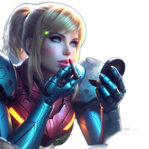 robot, weapon, face, concept art transparent PNG cut-out