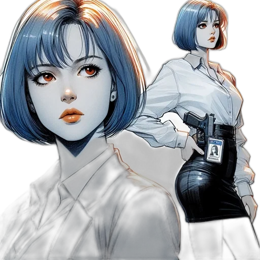 comic book art, concept art, fantasy art, photorealistic transparent PNG cut-out