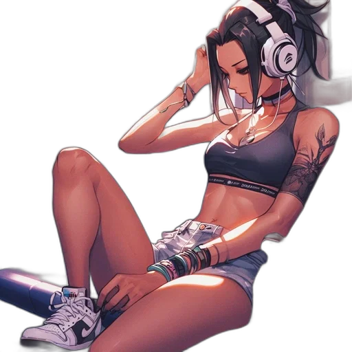 jewelry, robot, cyberpunk, comic book art transparent PNG cut-out