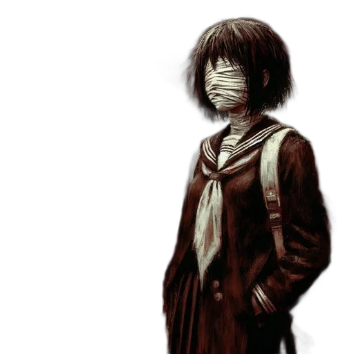 mask, face, jacket, creature transparent PNG cut-out