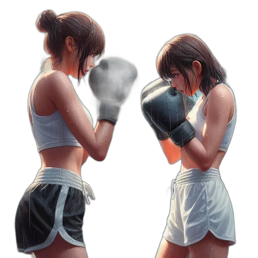 weapon, mask, jacket, photorealistic transparent PNG cut-out