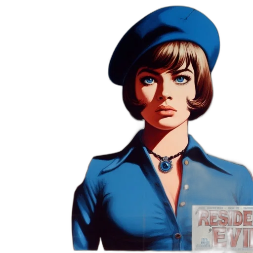 hat, comic book art, photorealistic, concept art transparent PNG cut-out