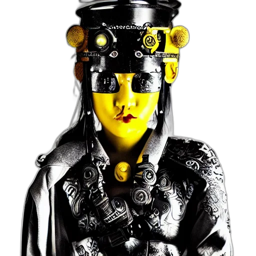 robot, mask, crown, face transparent PNG cut-out