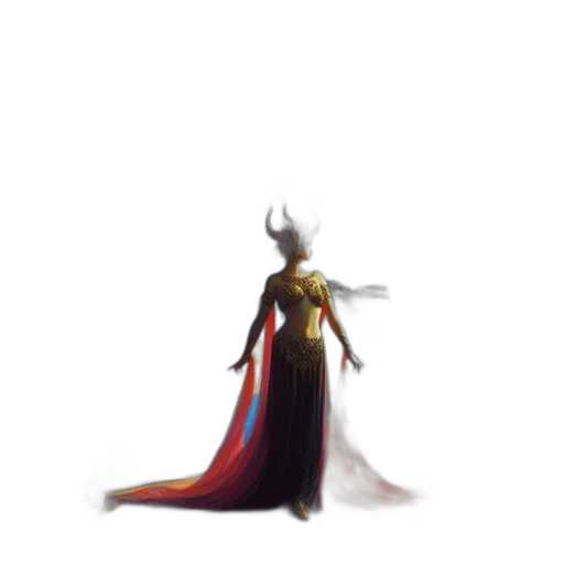 staff, crown, dress, dragon transparent PNG cut-out