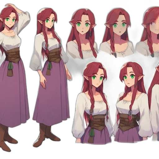 concept art, fantasy art, anime, pixel art transparent PNG cut-out
