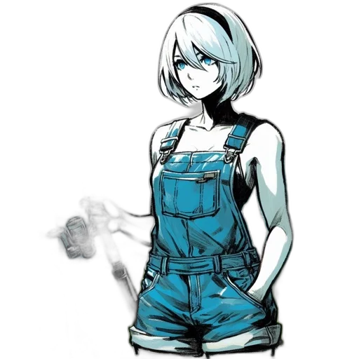 dress, robot, face, jacket transparent PNG cut-out