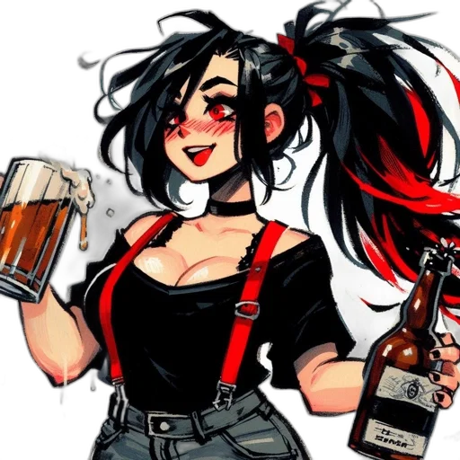 bottle, anime, cartoon, pixel art transparent PNG cut-out