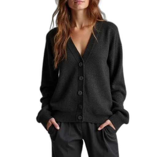 jacket, dark, cardigan, sweater transparent PNG cut-out