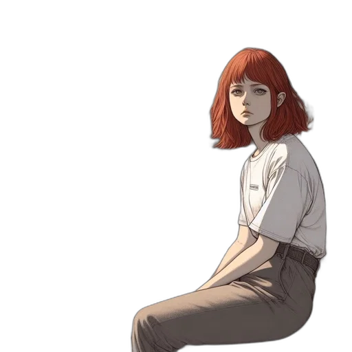 dress, jacket, creature, face transparent PNG cut-out