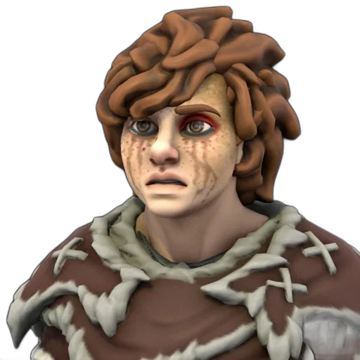 face, mask, creature, staff transparent PNG cut-out