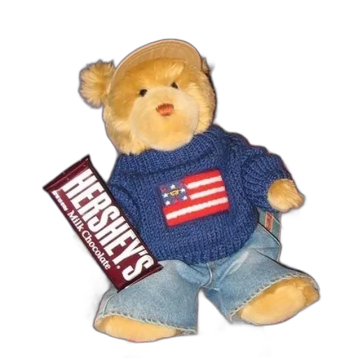 teddy, bear, wearing, sweater transparent PNG cut-out
