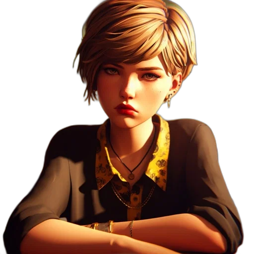 staff, face, jacket, jewelry transparent PNG cut-out