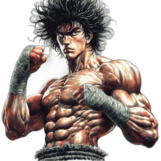weapon, hair, photorealistic, comic book art transparent PNG cut-out