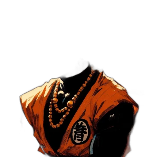 jacket, jewelry, crown, staff transparent PNG cut-out